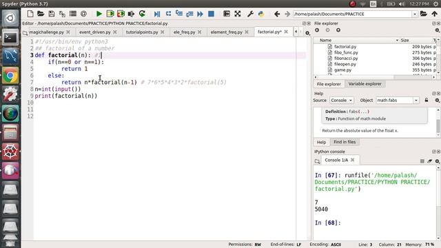 10. Factorial (Interview coding question) in Python смотреть онлайн