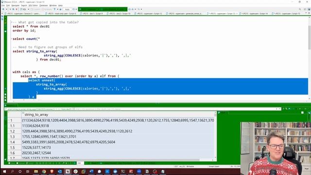 Advent of Code 2022 - Day 1 with PostgreSQL смотреть онлайн
