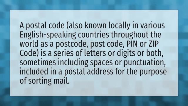 Are ZIP code and postal code the same? смотреть онлайн