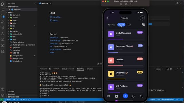 Taskez - Flutter UI Kit | Free template | Source Code смотреть онлайн
