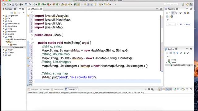 Java Map/HashMap Tutorial смотреть онлайн