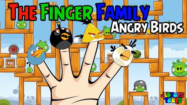 ANGRY BIRDS FINGER FAMILY SONG #ANGRYBIRDS #FINGERFAMILY | JUNIORS TOONS