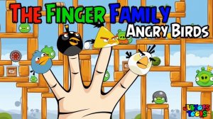 ANGRY BIRDS FINGER FAMILY SONG #ANGRYBIRDS #FINGERFAMILY | JUNIORS TOONS