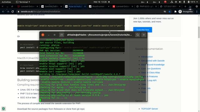 Mencoba integrasi Laravel Octane pada Laravel 8 смотреть онлайн