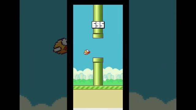 Flappy bird original world record legit 1340! смотреть онлайн