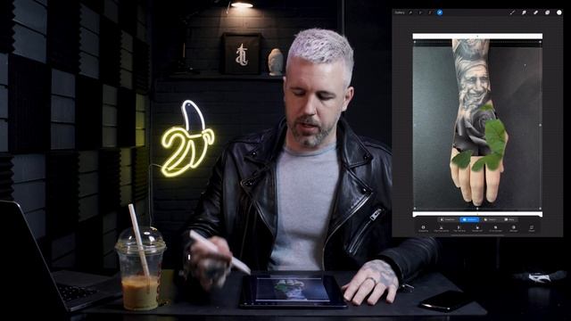 PART 1 - PROCREATE tutorial - How to DESIGN a TATTOO for a HAND! смотреть онлайн