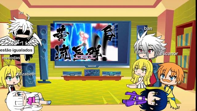 Gacha Pecados+Elizabeth E Elaine Reagindo A (adão Vs Zeus)