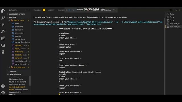 Oasis Infobyte internship | TASK 3 | Java Development | ATM Interface #atminterface #java смотреть онлайн