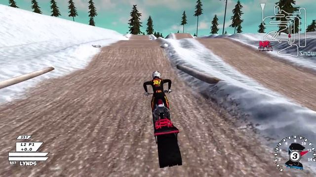 Trying To Tear Up The Snow On The Timbersled in MX Simulator смотреть онлайн
