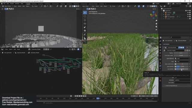 free geometry nodes river generator смотреть онлайн