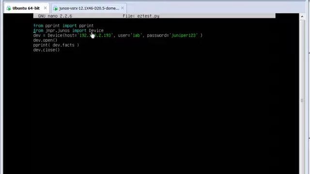 Junos-PythonEZ (PYEZ) – Installation смотреть онлайн