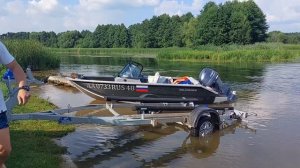 ?Слип лодки за 2 минуты на мелководье??♀️