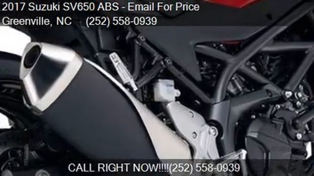2017 Suzuki SV650 ABS for sale in Greenville, NC 27834 at R смотреть онлайн