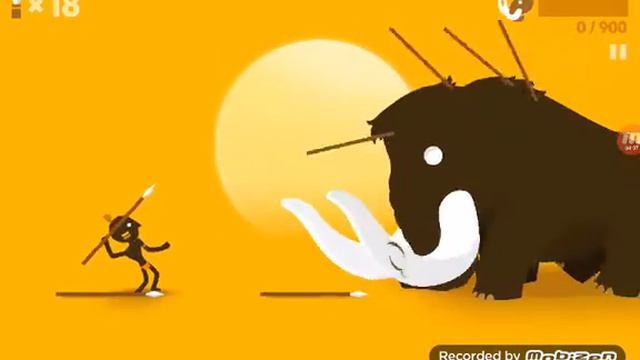 Индеец против мамонта