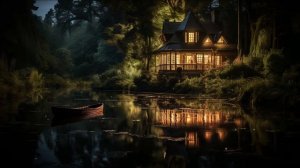 ?Звуки ночного леса.Плеск воды, пение птиц , сверчков и лягушек. Звуки природы для сна, расслаблени