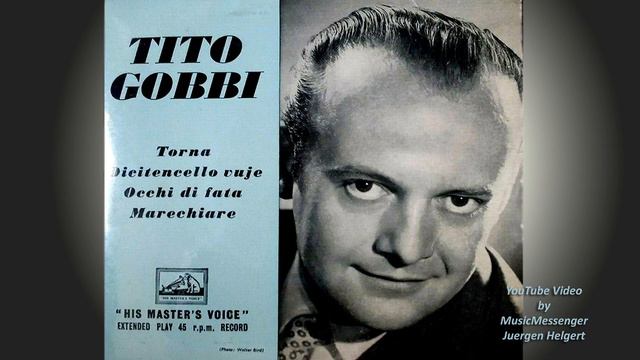 Tito Gobbi - Dicitencello Vuje - | By Rodolfo Falvo, 1948