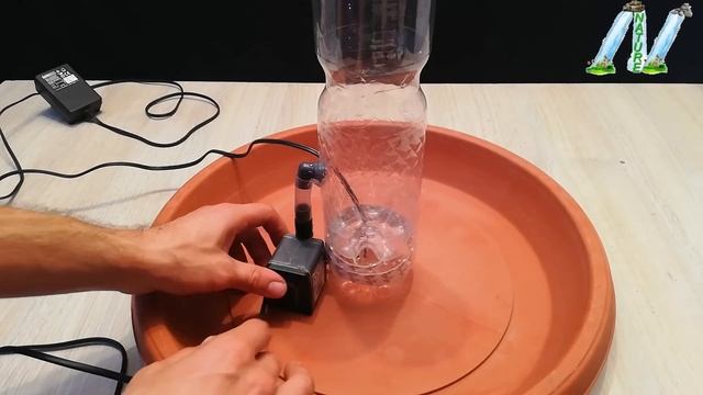 How to make Tabletop Fountain with plastic bottle and Led very easy and fast / DIY смотреть онлайн
