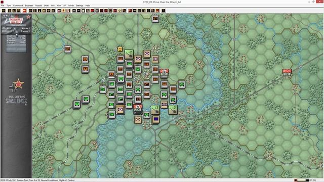 HPS Panzer Campaigns Smolensk'41: Carrera hacia el Dnepr 3/5 смотреть онлайн