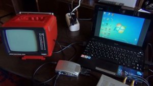 Подключение компьютера к старому ч/б телевизору "Электроника 409д"