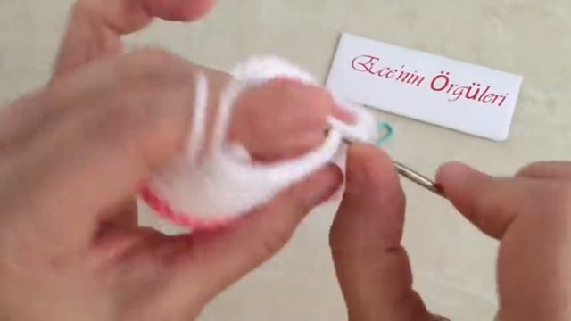 ??Crochet Baby Shoes / Tığ Işi Çiçekli Kız Bebek Ayakkabısı / 0-3 Ay örgü Ayakkabı ? Bebek Patik