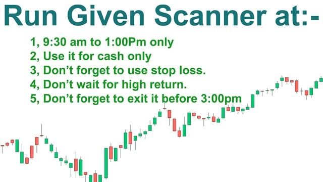 Intraday Cash Scanner for 100% benefit in a short time NSE BSE смотреть онлайн