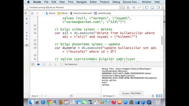 Ders 44: (IOS-Swift) 5.4.3 ios swift SQLite Update(Güncelleme) смотреть онлайн