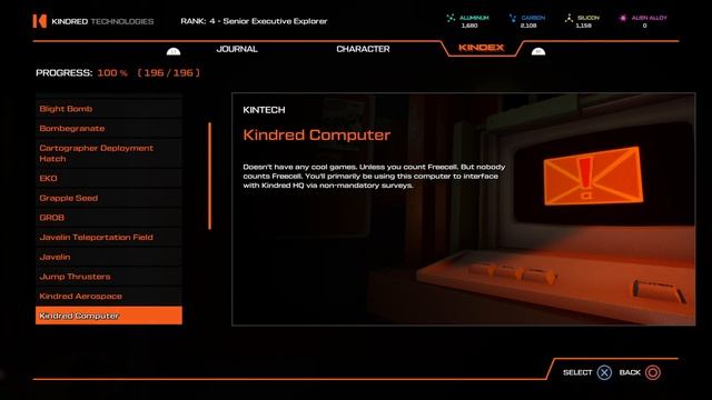 Journey To The Savage Planet - All Kintech