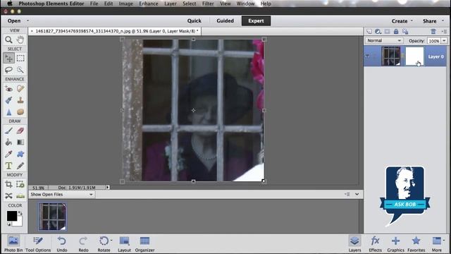 Remove Window Reflection in Photoshop Elements смотреть онлайн