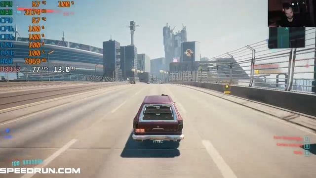 Cyberpunk 2077 Patch 1.1 ( FPS ) Intel i3 9100f RX 570 8 GB 16GB RAM 720p Low смотреть онлайн