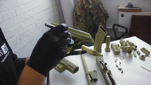 Покраски АК при помощи набора оружейной краски "Тайга" в камуфляж Мох. смотреть онлайн