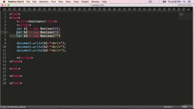 JavaScript Boolean Object смотреть онлайн