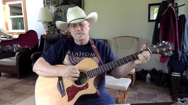 1554 - Nobody Knows It But Me - Kevin Sharp cover with guitar chords and lyrics смотреть онлайн