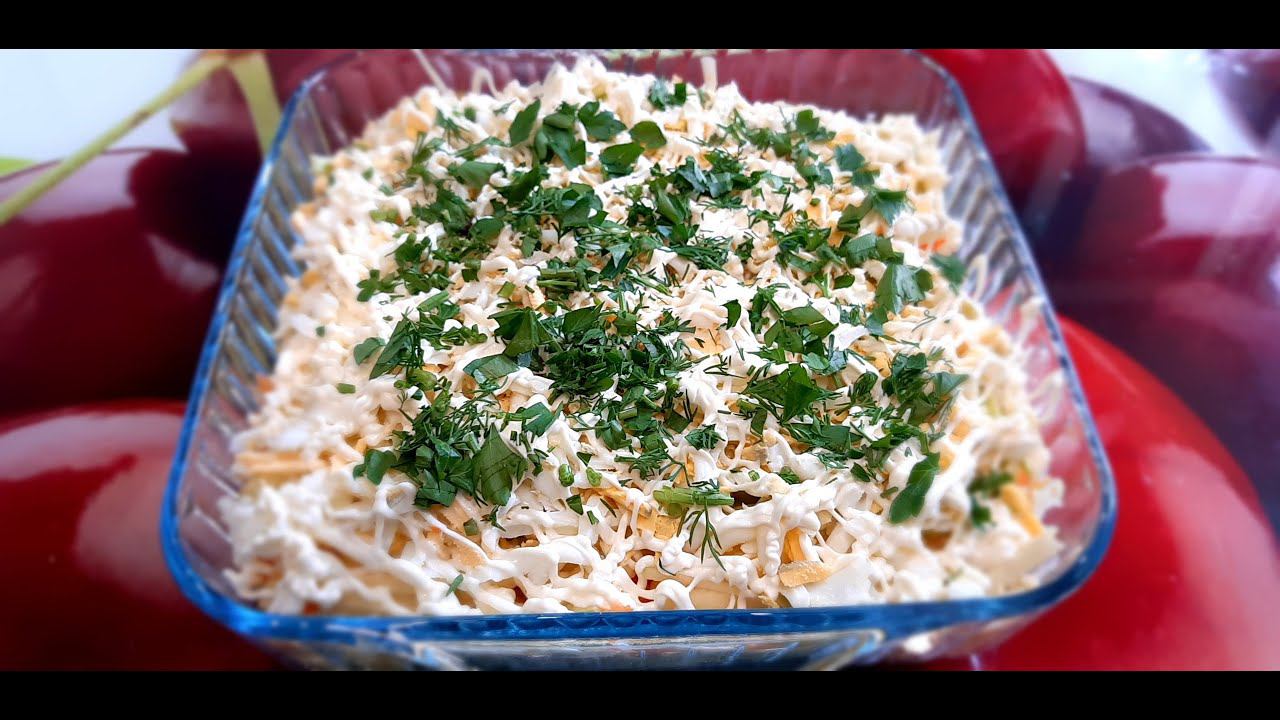 Салат "Адмиральский" . Вкуснейший салат слоями из овощей. смотреть онлайн