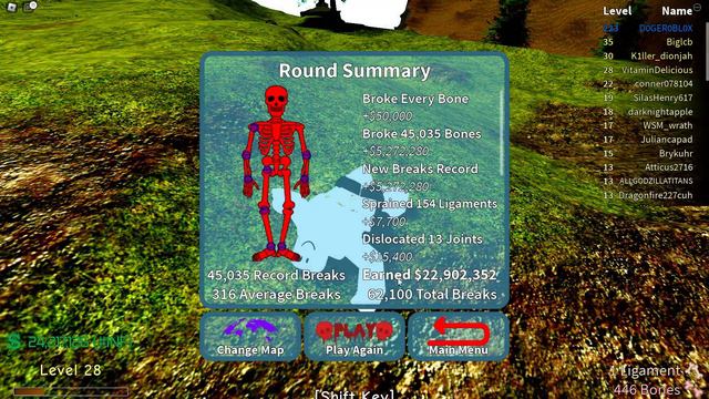 Spending $10,000 To Break 6,969,420 Bones In Roblox