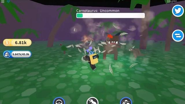 Играю в Dino Pet Simulator+Кодики смотреть онлайн