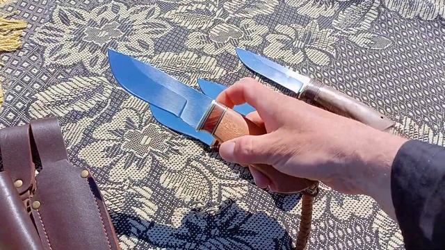 Ножи ручной работы из кованой стали Х12МФ. Ссылки для покупки в описании. смотреть онлайн