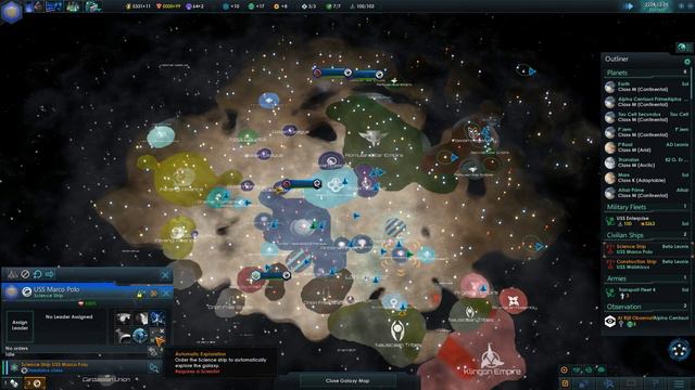 Stellaris - Star Trek Mod! United Federation Of Planets - Romulan Attack! #6 смотреть онлайн