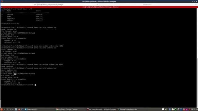Как увеличить размер партиции внутри виртуальной машины KVM смотреть онлайн