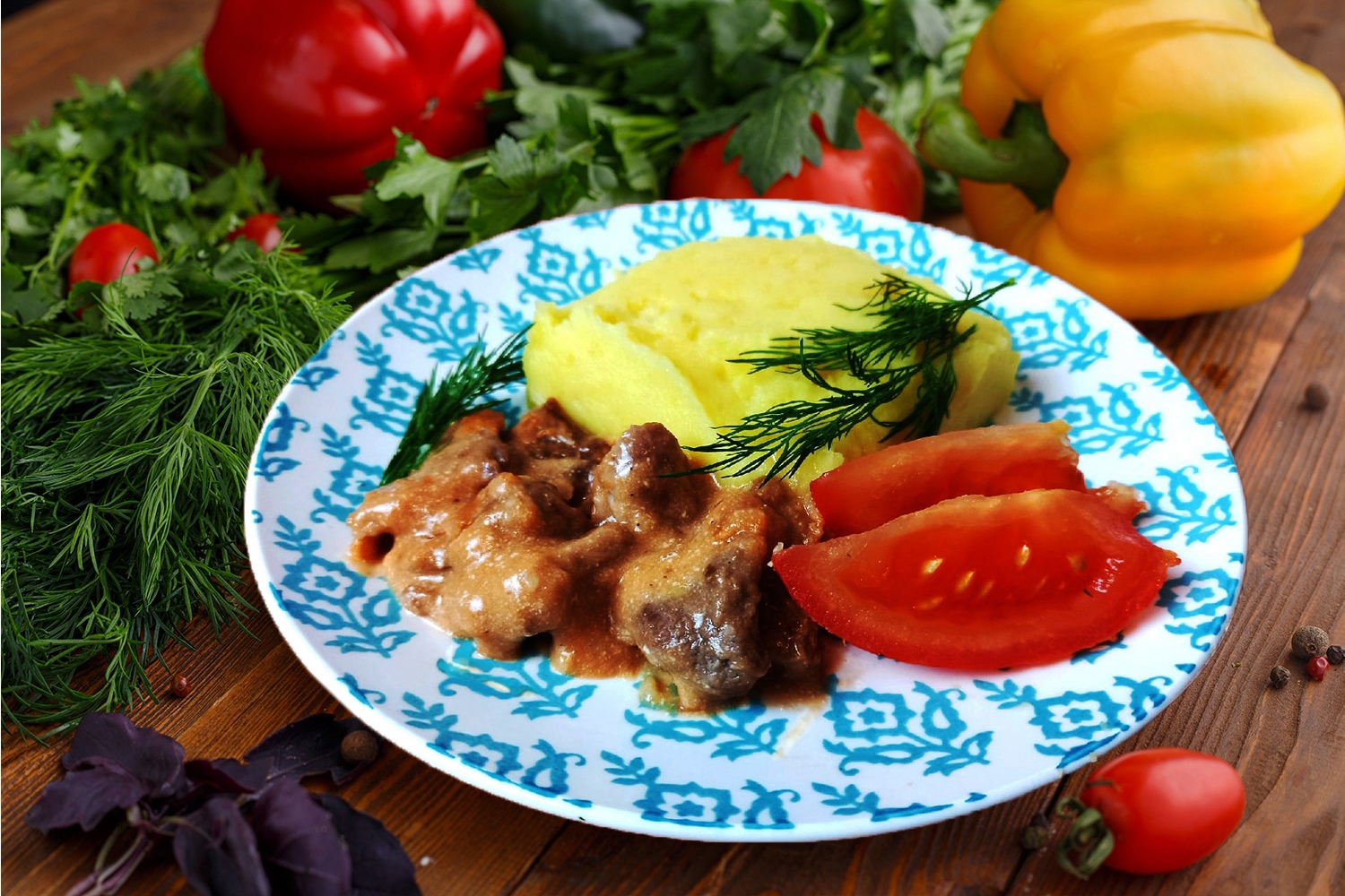 Сметанно-томатная подлива к любому гарниру