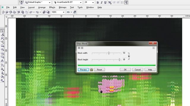 How to use Glass Block Effect on image in CorelDraw смотреть онлайн