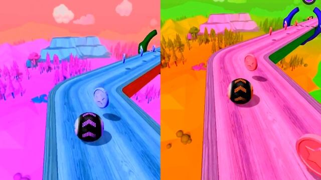 Going Balls VS Color Ball VS Reversed Balls SpeedRun Gameplay iOS Android All Levels 2850 смотреть онлайн