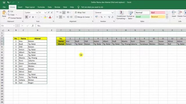 Cara Mengubah Data Horizontal menjadi Vertikal di Excel dan sebaliknya смотреть онлайн