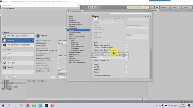 การ Build App AR เป็นไฟล์ apk ด้วย Unity 2020 смотреть онлайн