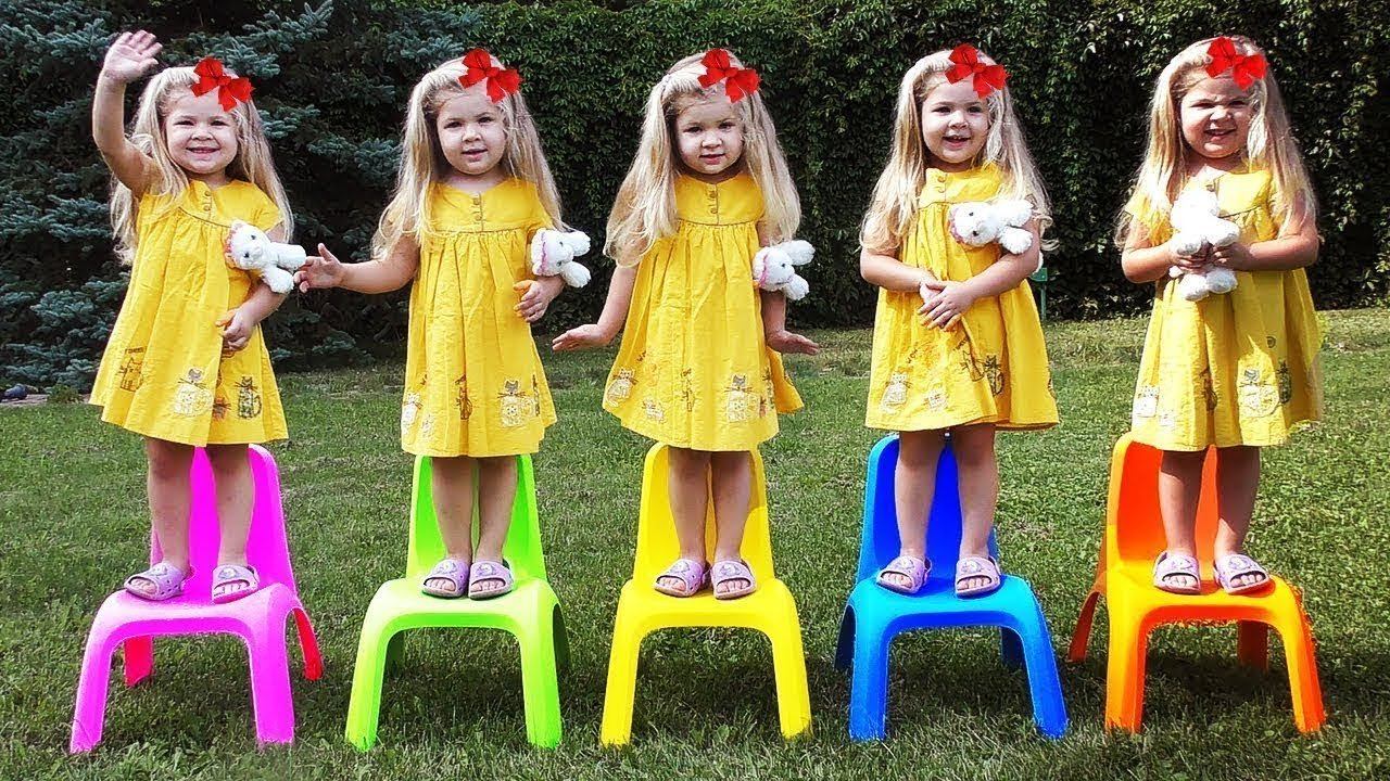 Five Little Babies Jumping On The Bed, Five little monkeys song Nursery rhymes Songs for children смотреть онлайн
