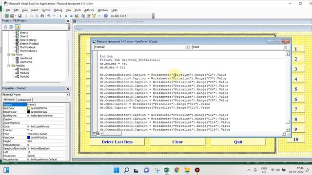 Excel VBA Project on Billing смотреть онлайн