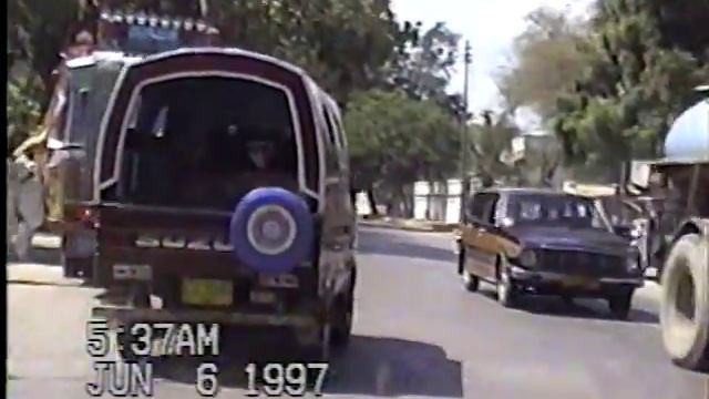KARACHI 1997  1    Road Travel Video  Of Karachi