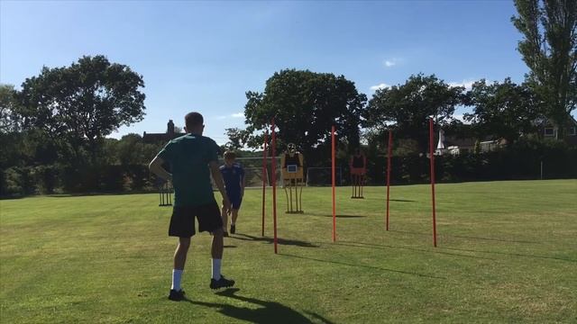 Wide Midfielder Practice = React Open Out 2 Drive Forward x Finish - Football training 101 смотреть онлайн