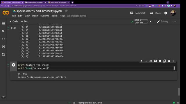 2 sparse matrix and similarity смотреть онлайн