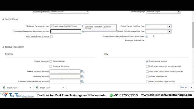 02.Specify Primary Ledger Options in Oracle Fusion Financials Cloud | TrioTech Software trainings смотреть онлайн