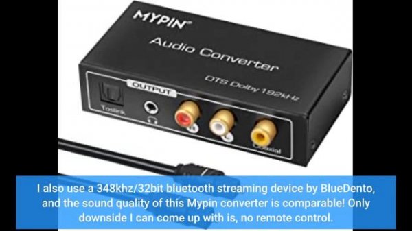 User Review: 192K DAC Converter Multifunction Audio Converter, HDMI ARC Audio Extractor Adapter...